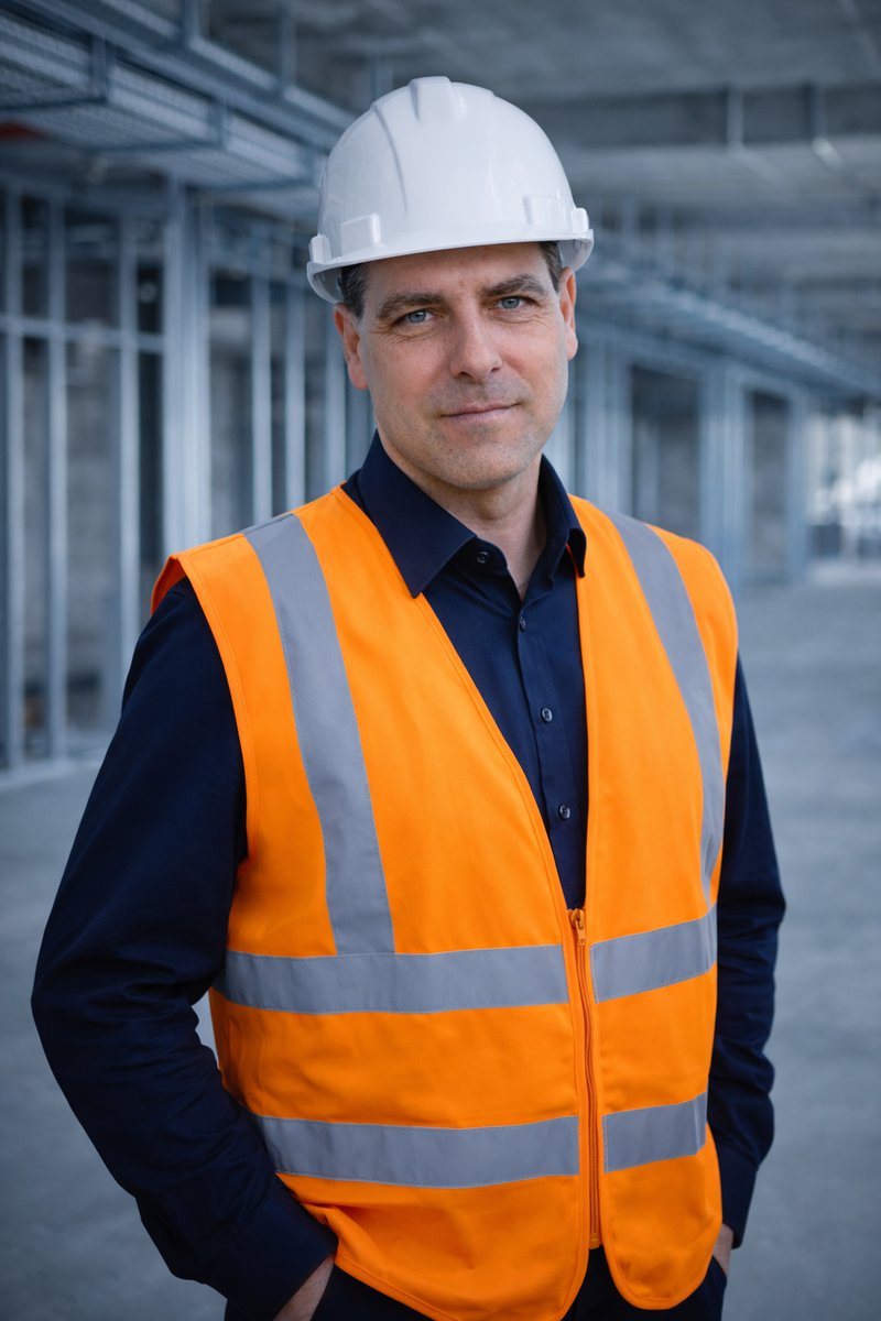 Paweł Raczkowski &mdash; właściciel PaverNet Elektro, na placu fitoutu